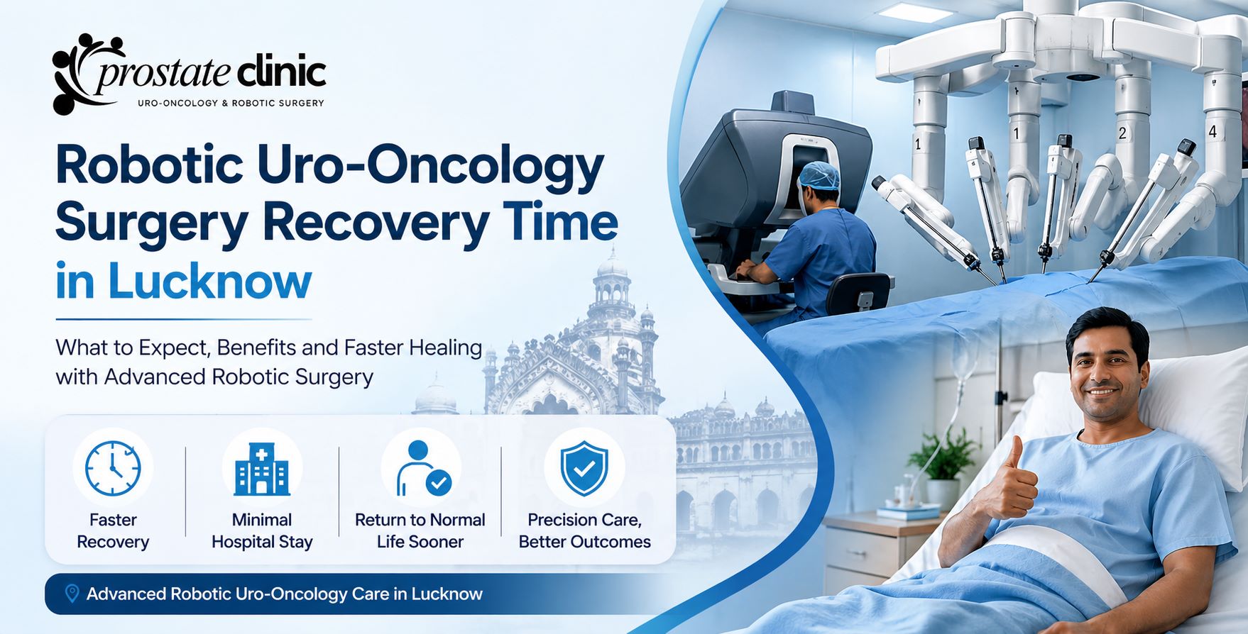 Robotic Uro-Oncology Surgery Recovery Time in Lucknow